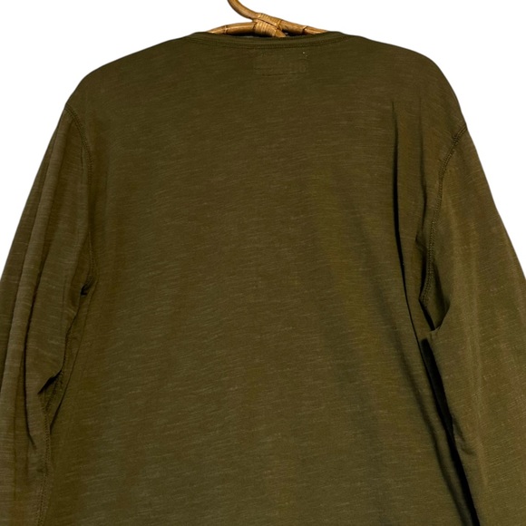 Ralph Lauren Denim & Supply | Green Henley Long Sleeve Size L 100% Cotton - Picture 7 of 12